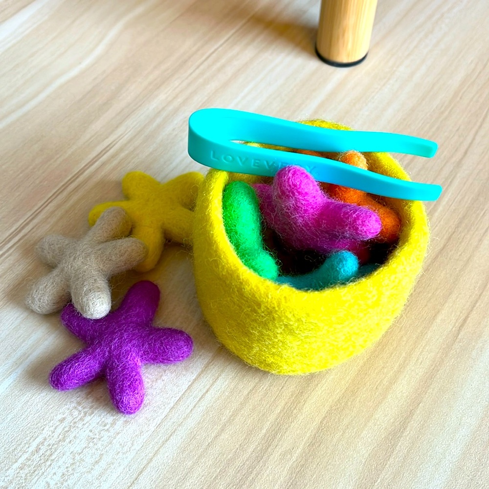 LOVEVERY Transfer Tweezers and Felt Stars Months 22-24